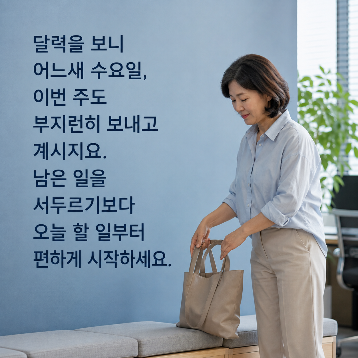 수요일 아침 인사말 이미지 1 - 한 주의 중간